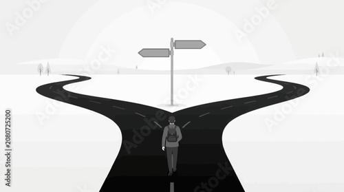 road to success concept