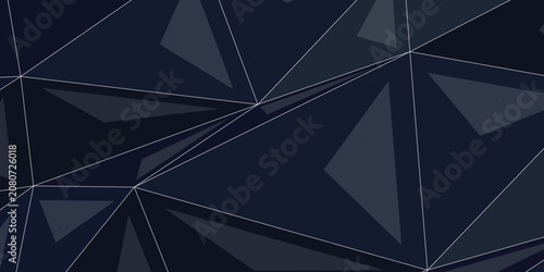 Schilderij op canvas Geometric abstract design with black and gray shading Vector, illustration