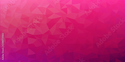 Konstfotografi Pink polygonal illustration, which consist of triangles