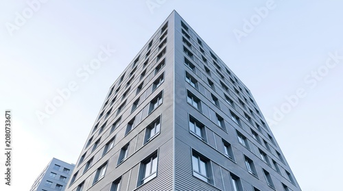 Modern Office Building Exterior with Corporate Business Architecture Design
