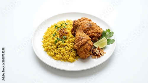 Freshly baked chicken and herb casserole dish.