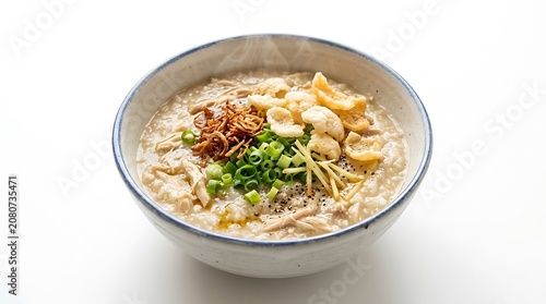 Bowl of cooked rice with herbs and spices.