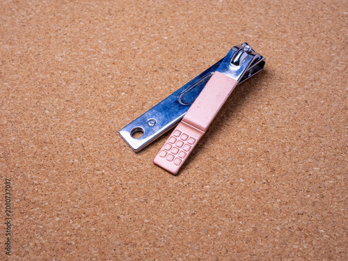 These appear to be rose gold stainless steel nail clippers, potentially from a Cathy Kathy or similar manicure set.