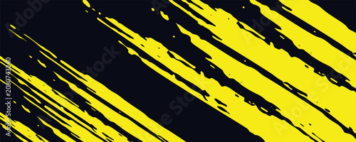 Yellow and black backdrop with dot halftone pattern element. Abstract brush grunge background. retro comic concept for your graphic design, banner or poster. Vector illustration.