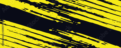 Yellow and black backdrop with dot halftone pattern element. Abstract brush grunge background. retro comic concept for your graphic design, banner or poster. Vector illustration.