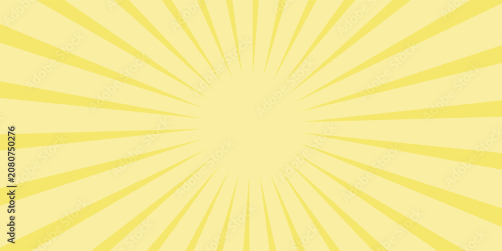 Fototapeta premium Yellow Rays, Sunburst, Starburst Background