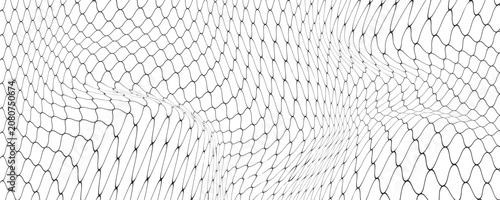 Curved net pattern. Seamless design for sportswear or equipment like soccer goals, volleyball nets, basketball hoops, hockey nets, and athletic gear