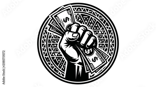 Fist full of cash, money concept, success, wealth, business