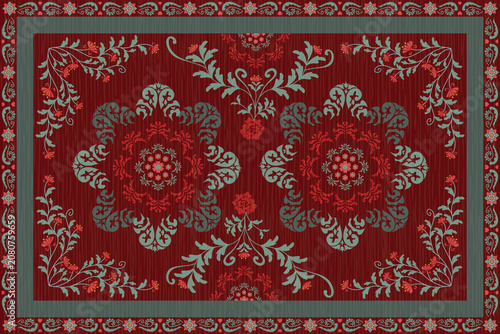 Obraz na płótnie home decor Persian rug carpet textile design