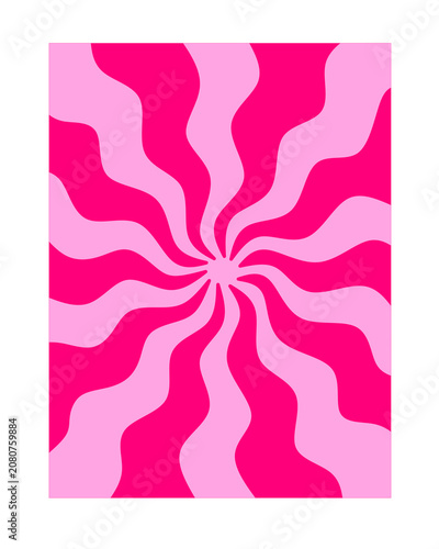 retro red spiral