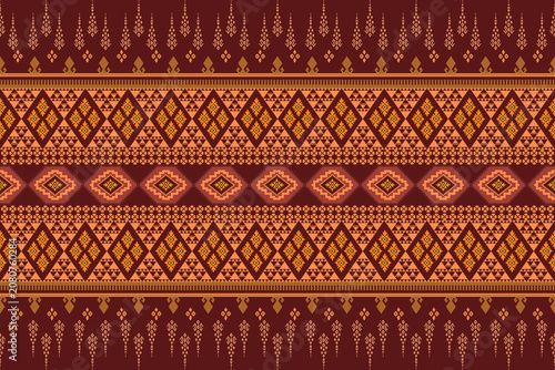 Ikat abstract ethnic art seamless pattern vintage style wallpaper, set, geometric, oriental, fabric, clothing, print, ornament, Aztec geometric, furniture
