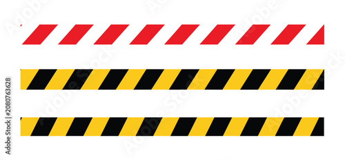 Obraz na plátně Warning Tape Stripes