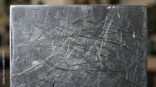 Scratched Aluminum Panel Texture - High Resolution Background