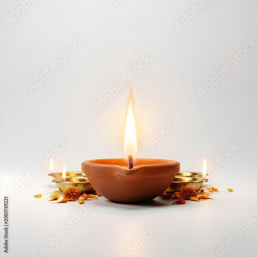 White Glow Diya Elegance