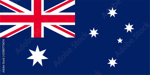 Australia vector Flag in high resolution
