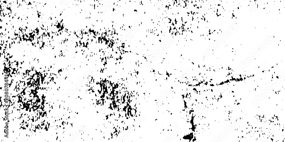 Fototapeta premium Vintage old wall stained crack grunge ink splat texture with various curved. Distressed glitchy abstract vector Grunge grainy noise background