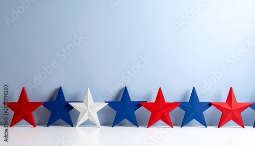 USA Independence Day Star Decoration Background