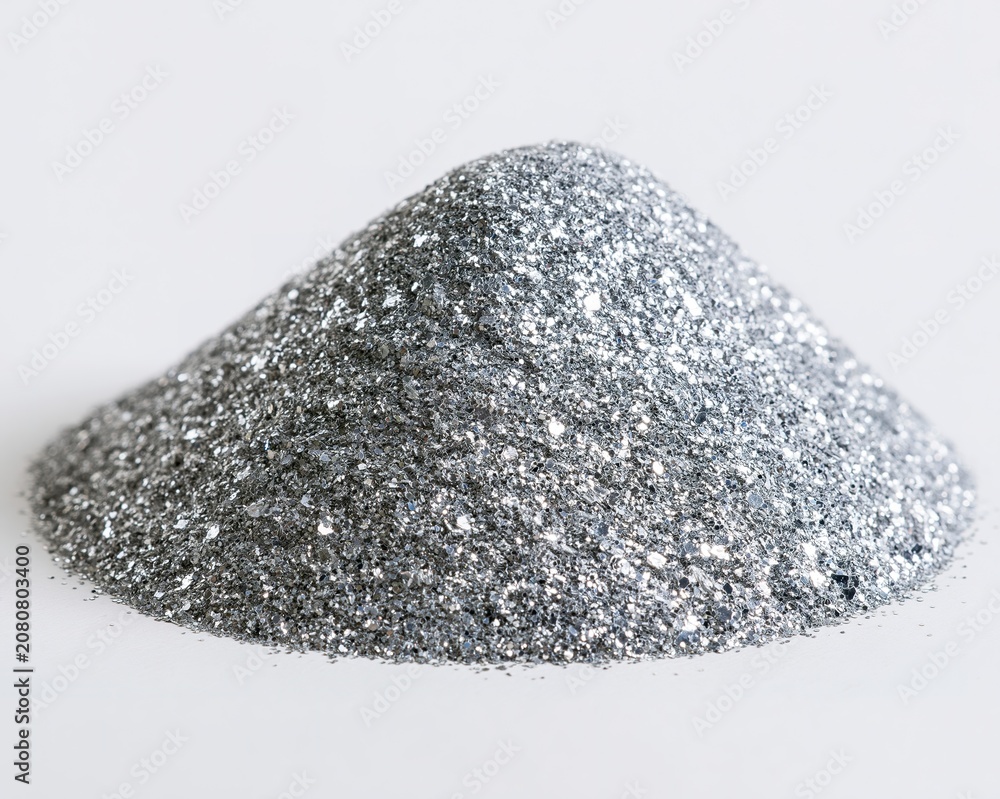 Fototapeta premium Silver Glittering Sand Pile