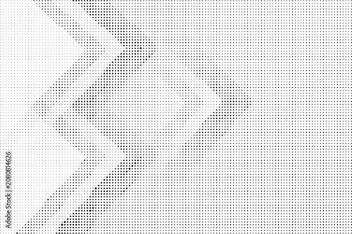 Abstract black and white pixel halftone pattern isolated on transparent background, Vector, illustration