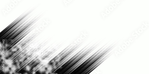 Vector abstract splashes and dotted paint distressed halftone brush with grunge texture