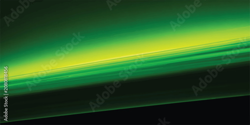 Fotografía Abstract diagonal glowing green light streak background with abstract background