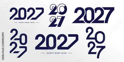 2027 logo design element with modern style idea