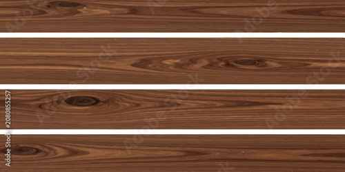  Brown Wooden Plank Background with Horizontal Boards and Natural Wood Grain Texture.