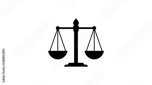 Scales of Justice Vector Illustration