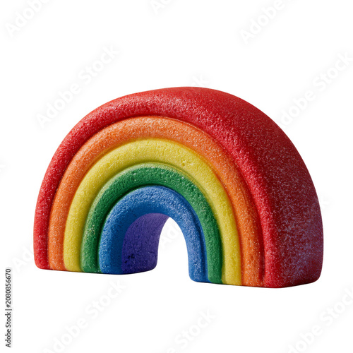 Pride Decoration - Rainbow Decoration isolate on transparent png.