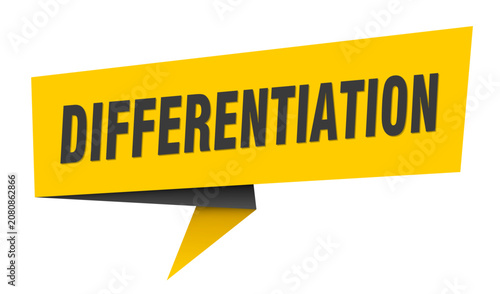 Obraz na płótnie differentiation banner