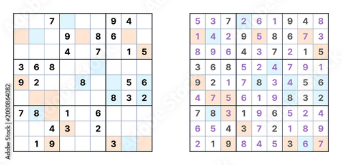 Printable Even-Odd sudoku difficult level with solution on white background for kids, logic practice, classrooms, magazines and activity books