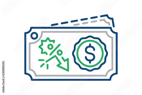 Discount Banknote Currency Icon