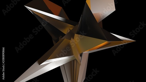 Fractal 3d element. Computer generated