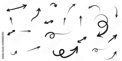 brush arrow vector. grunge arrow brush. grunge arrow paint