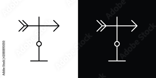 фотографія Veleta icon line vector collection