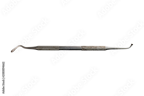 Quadro su tela Dental amalgam carver instrument with double‑ended curved contour blades