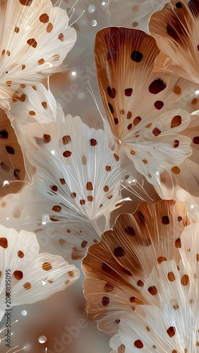 seashell on black background