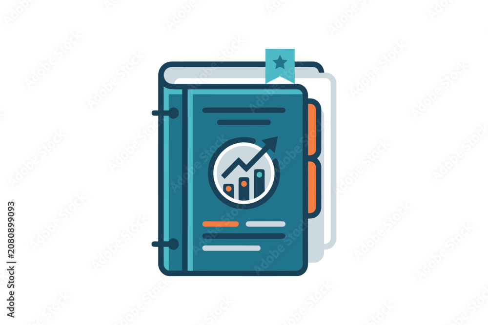 Fototapeta premium Business Financial Planner Icon