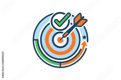 Target Goal Achievement Icon