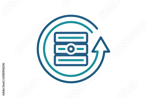 Server Refresh Vector Icon