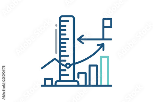 Business Growth Measurement Icon
