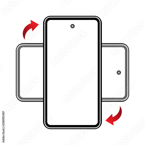 Smartphone Screen Rotation Orientation Icon