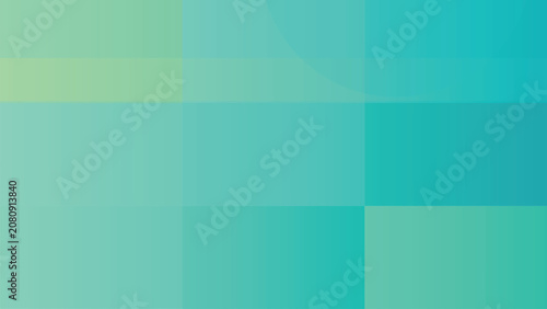 Photos Abstract background, with a grid, of teal and, mint green gradient, squares and