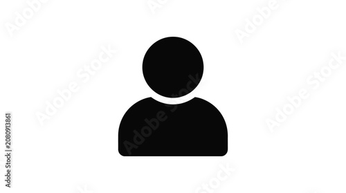 Human head silhouette against a white background silhouette