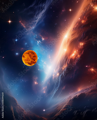 planet Venus in space