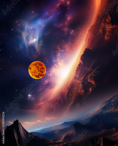 planet Venus  in space