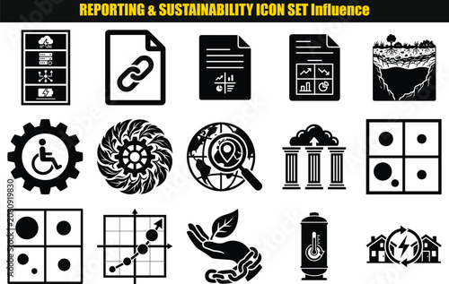 Linked chain pictogram representing connectivity and interdependence with a minimalist style connection link interconnected interlocking association relationship network joining coupling