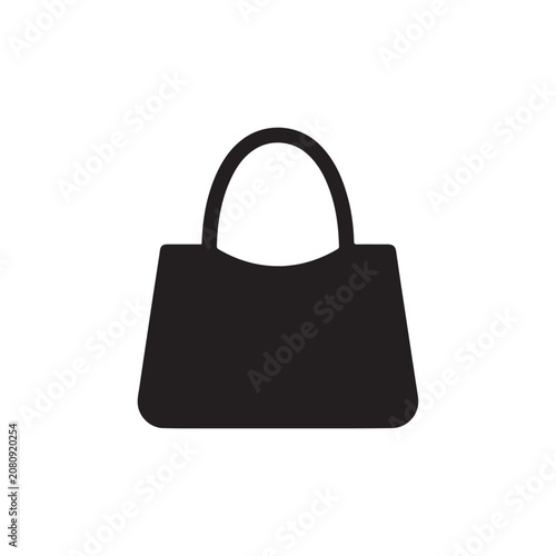 Women hand bag silhouette vector flat illustration design.Adobe Illustrator Artwork