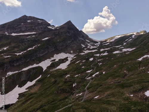 mountain landscape in the alps, mountain landscape with lake and mountains
