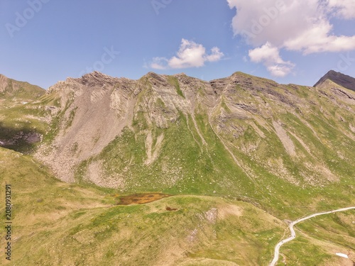mountain landscape in the alps, mountain landscape with lake and mountains
